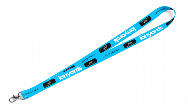 Lanyard con moschettone in metallo standard