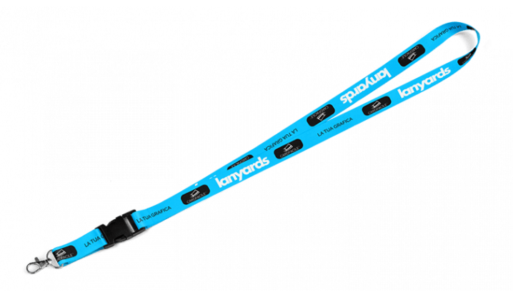 Lanyard con moschettone in metallo standard