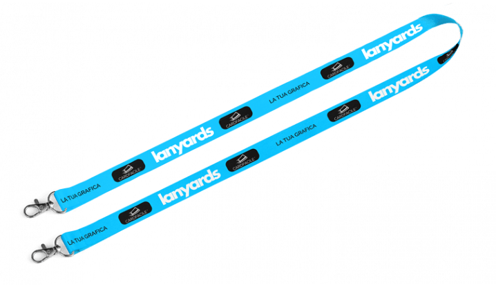 Lanyard con moschettone in metallo standard