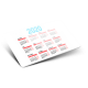 Calendario tascabile personalizzato 2020
