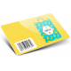 Card plastiche con codice a barre semplice