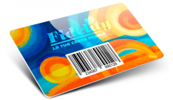 Card plastiche con codice a barre semplice