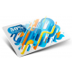 Card semplice a 4 colori