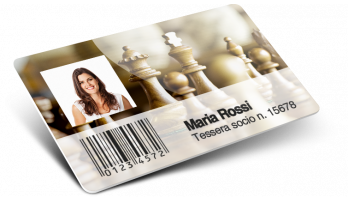 Cards con codice a barre + Numerazione + Nomi e cognomi + Foto