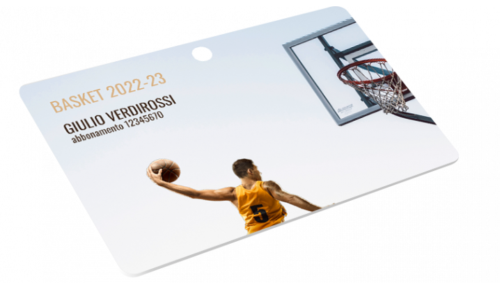 Card plastiche in PVC con Foro