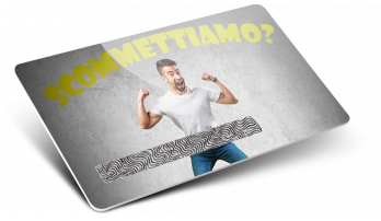 Cards in plastica con Scratch off grattabile