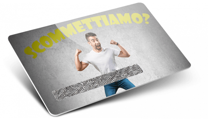 Cards in plastica con Scratch off grattabile