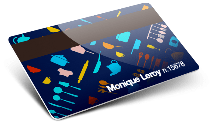 Cartes en PVC avec Piste magnétique + Numérotation + Noms et Prénoms