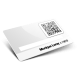 Cartes avec QR Code et numérotation et blanc d'écriture