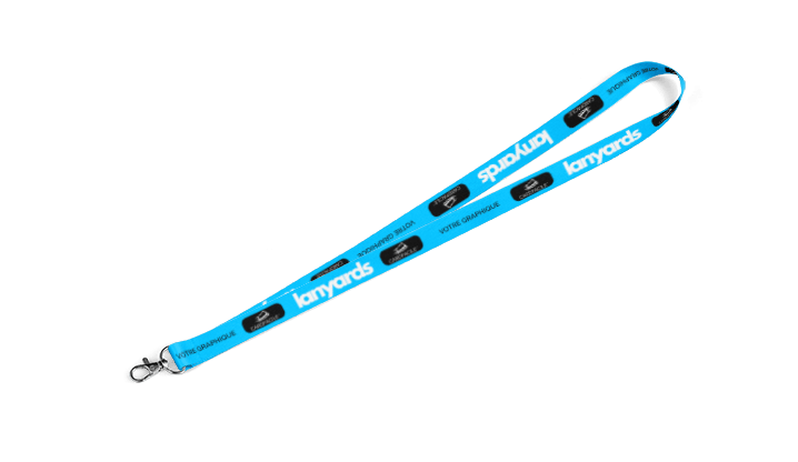 Lanyard con moschettone in metallo standard