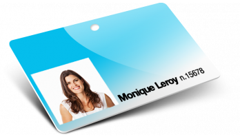 Cartes plastiques avec Numérotation + Noms + Photos + Trou