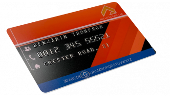 Cartes en PVC avec Numérotation + Gaufrage