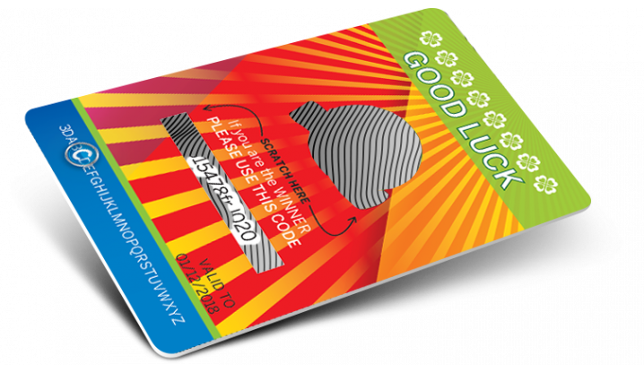 Cartes PVC avec Numérotation + Encre à gratter