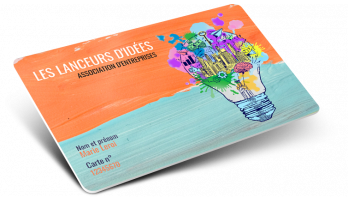 Cartes plastiques avec Numérotation + Nom et Prénoms