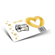 Cartes plastique avec Thermographie + Code barres