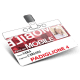 Porte-badge en plastique avec fente