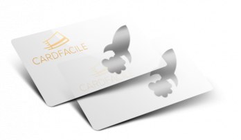 Impression de Carte transparente + Thermographie or ou argent