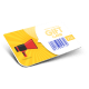 Cartes plastiques avec coins personnalisés