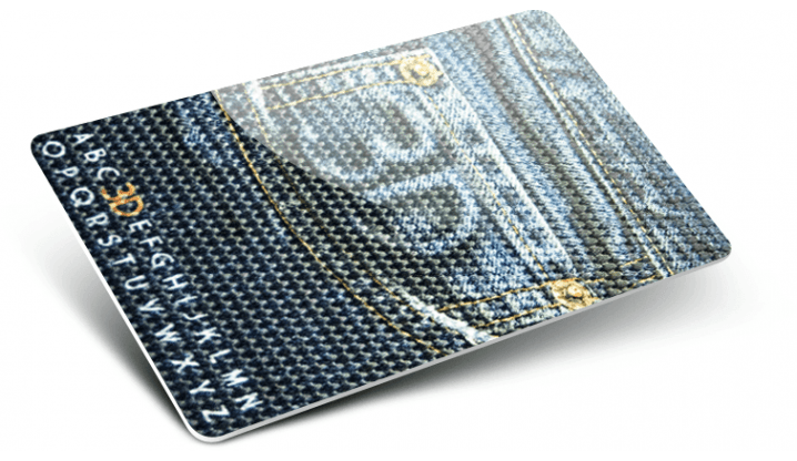 Cartes plastiques avec Numérotation + Effet 3D